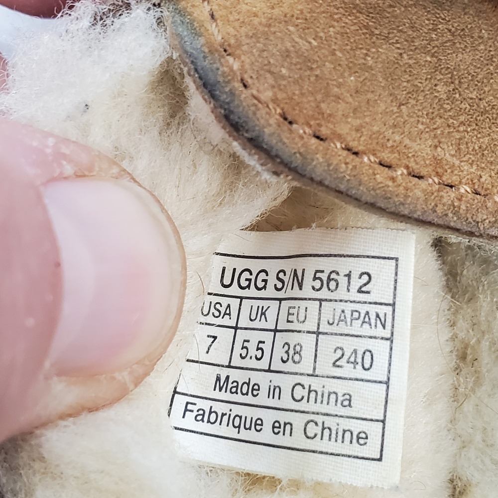 UGG Australia Ansley Moccasin Slippers Womens Size 7 Suede Leather Lined Loafers - Picture 13 of 16